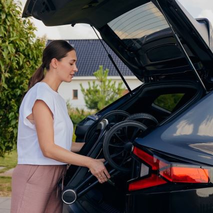 Lionelo - Kombiniran otroški voziček 3 v 1 MIKA PLUS peščena (bež)