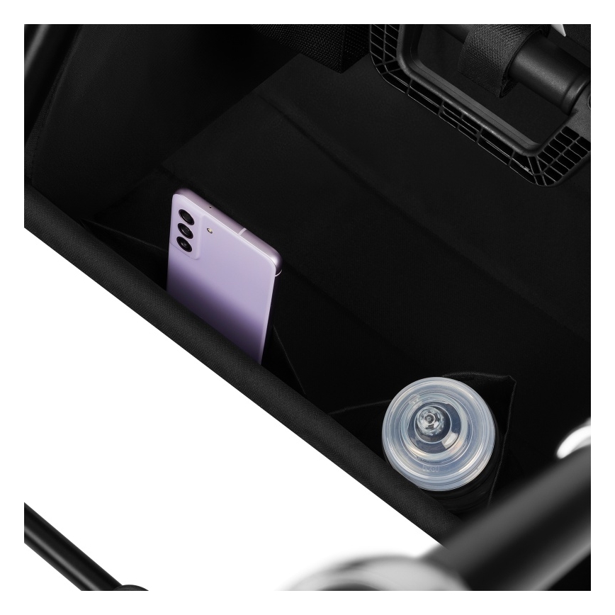 Lionelo - Kombiniran voziček 2 v 1 MIKA PLUS Black Onyx