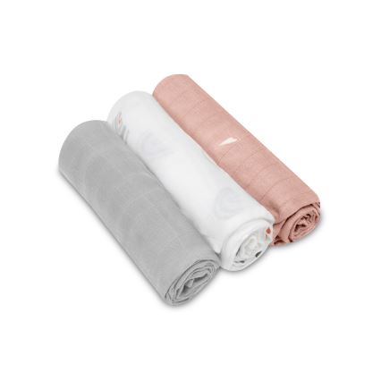 Lionelo - Komplet 3 bambusovih plenic BAMBOO SET 70x70 cm Rainbow