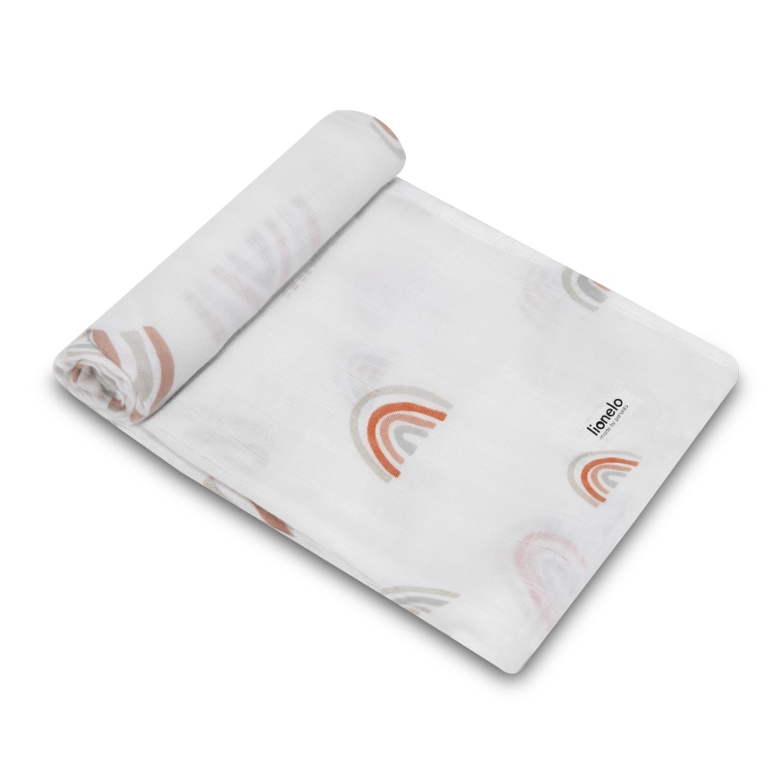 Lionelo - Komplet 3 bambusovih plenic BAMBOO SET 70x70 cm Rainbow