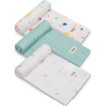 Lionelo - Komplet 3x bambusovih plenic BAMBOO SET 70x70 cm Dot