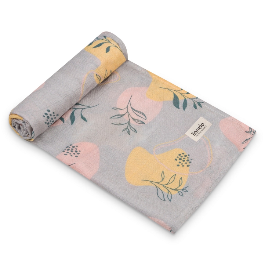 Lionelo - KOMPLET 3x bambusovih plenic BAMBOO SET 70x70 cm List