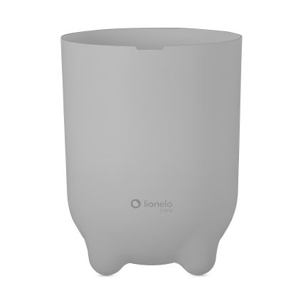 Lionelo - Koš za plenice PUREBIN, 10 l, siv