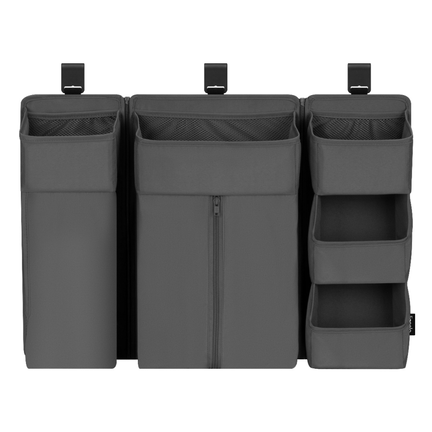 Lionelo - organizator 3 v 1 za posteljico SIDEPOCKET, siva