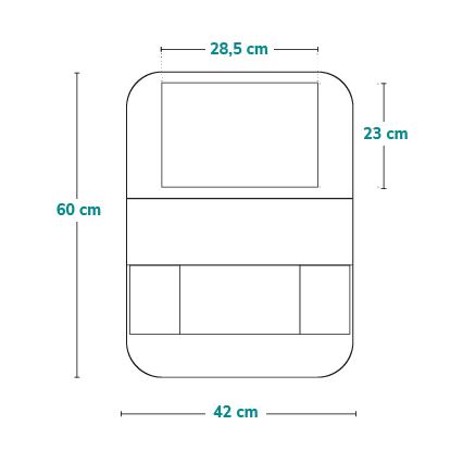 Lionelo - organizator za avto SEAT ORGANIZER črne barve