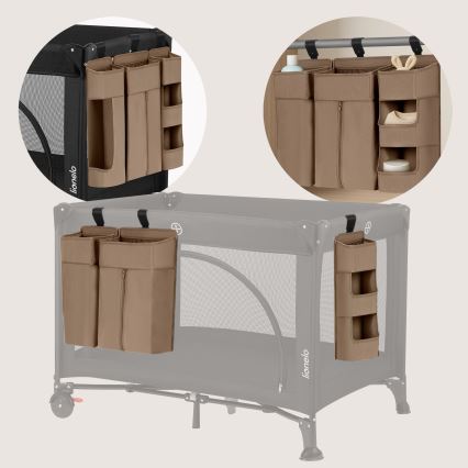 Lionelo - Organizator za posteljico 3 v 1 SIDEPOCKET Bež