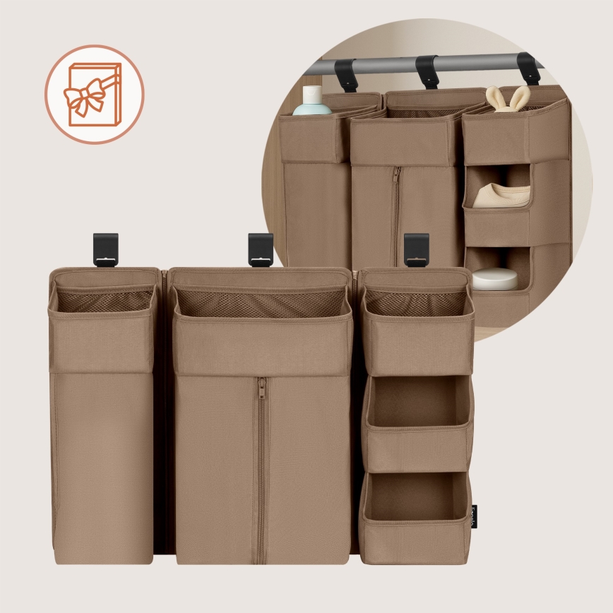 Lionelo - Organizator za posteljico 3 v 1 SIDEPOCKET Bež