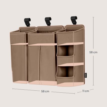 Lionelo - Organizator za posteljico 3 v 1 SIDEPOCKET Bež
