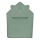 Lionelo - Otroška brisača s kapuco MUSLIN HOODED TOWEL Green Forest