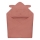 Lionelo - Otroška brisača s kapuco MUSLIN HOODED TOWEL Rdeča koralna
