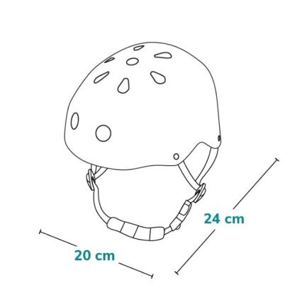 Lionelo - Otroška čelada HELMET Blue Sky