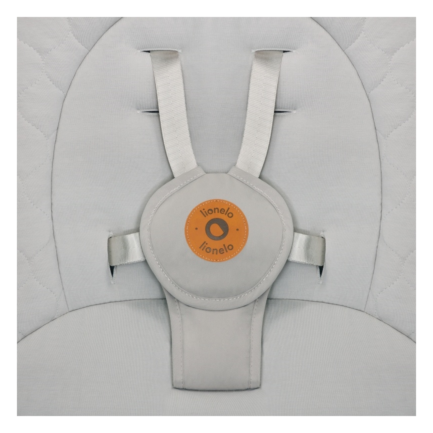 Lionelo - Otroška gugalnica z melodijo MELL Beige Sand 4xAA + daljinski upravljalnik