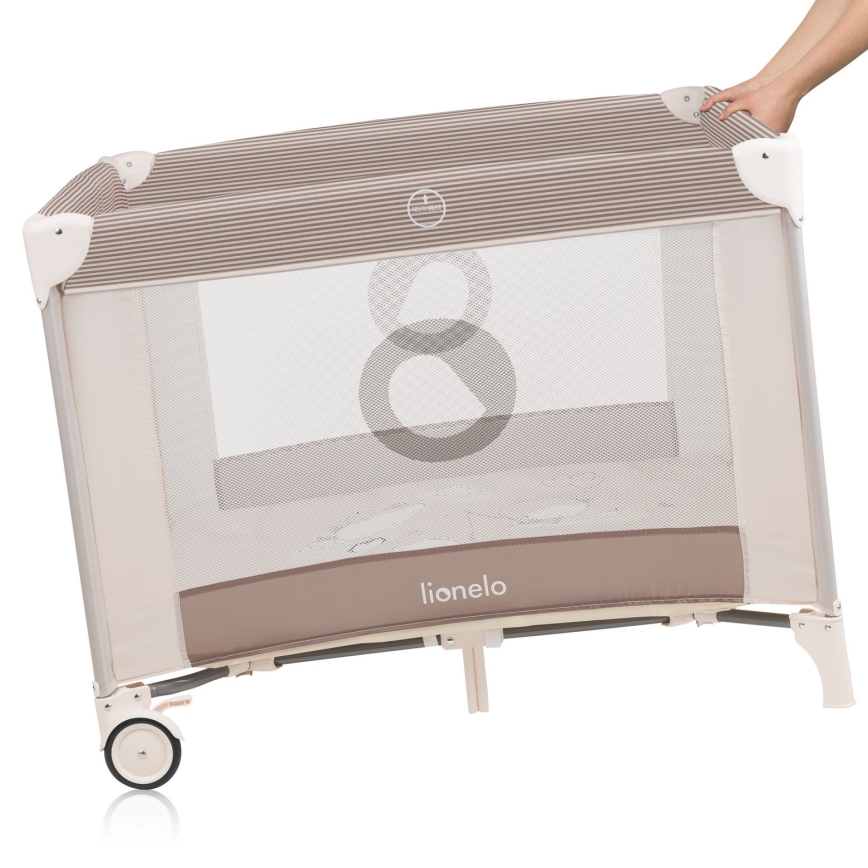 Lionelo - Otroška igralna ograja BONNIE Beige Sand