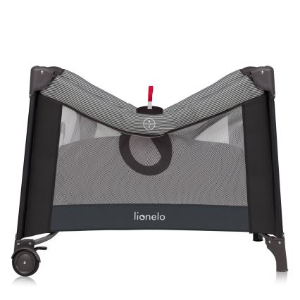Lionelo - Otroška igralna ograja BONNIE Grey Scandi