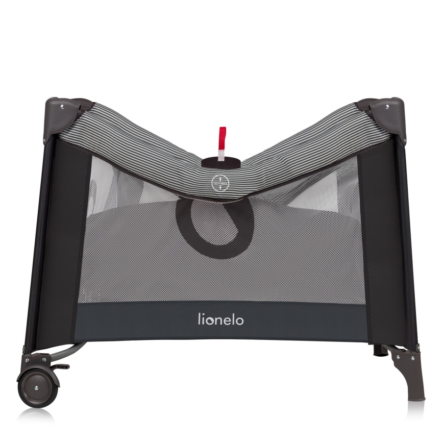 Lionelo - Otroška igralna ograja BONNIE Grey Scandi