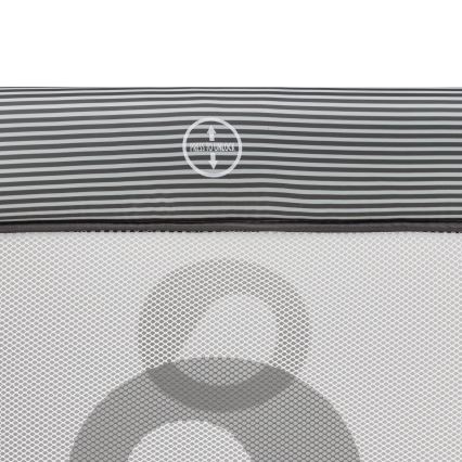 Lionelo - Otroška igralna ograja BONNIE Grey Scandi