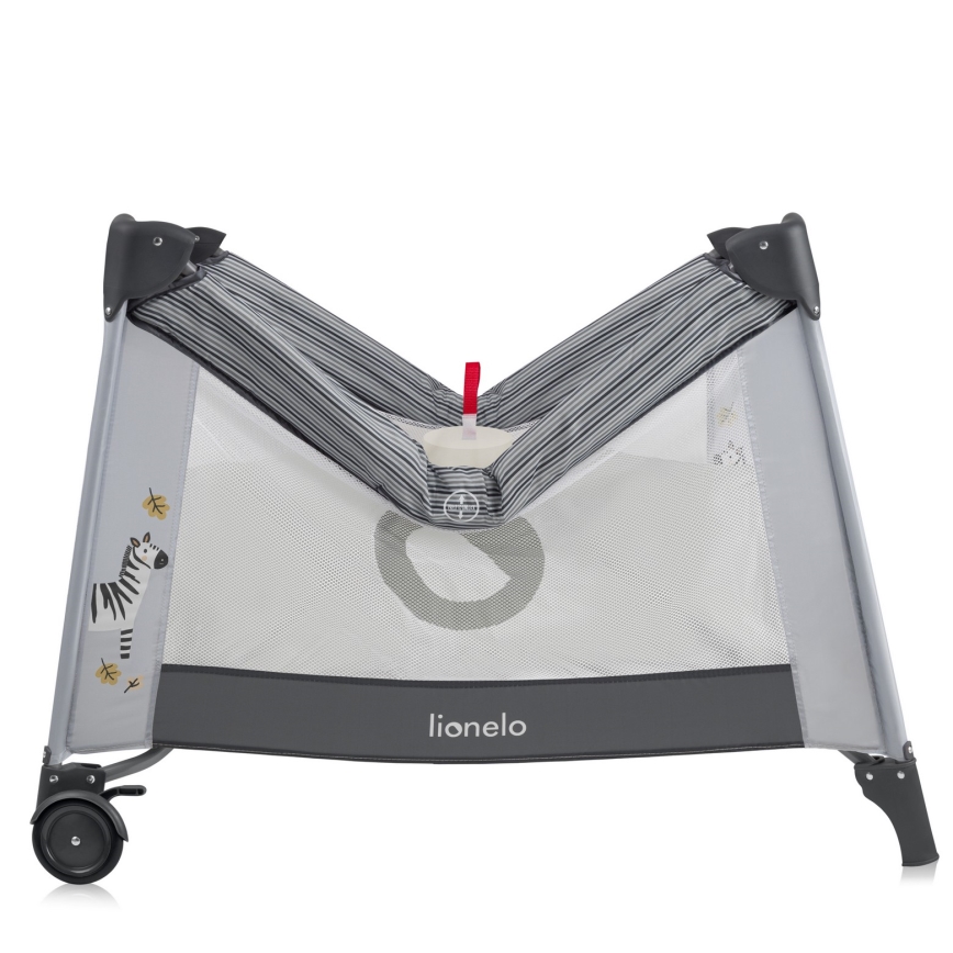 Lionelo - Otroška igralna ograja BONNIE Grey Stone