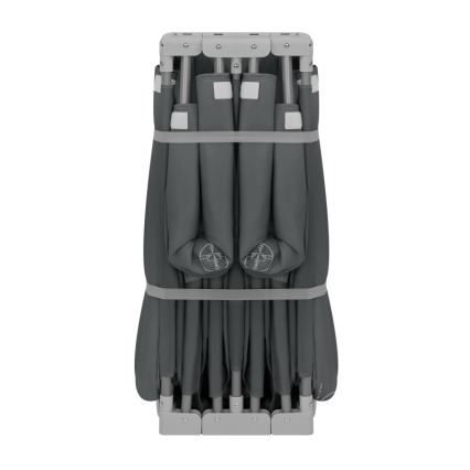 Lionelo - Otroška igralna ograja FLORENCE Grey Graphite