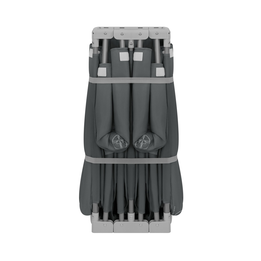 Lionelo - Otroška igralna ograja FLORENCE Grey Graphite