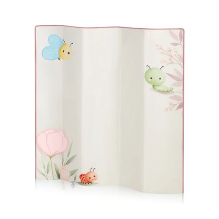 Lionelo - Otroška igralna ograja MILLE PLUS rožnata