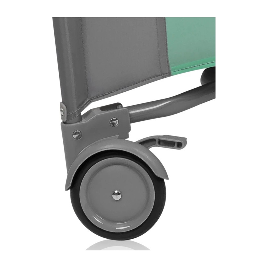 Lionelo - Otroška igralna ograja MILLE PLUS sivo-zelena