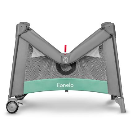 Lionelo - Otroška igralna ograja MILLE sivo-zelena