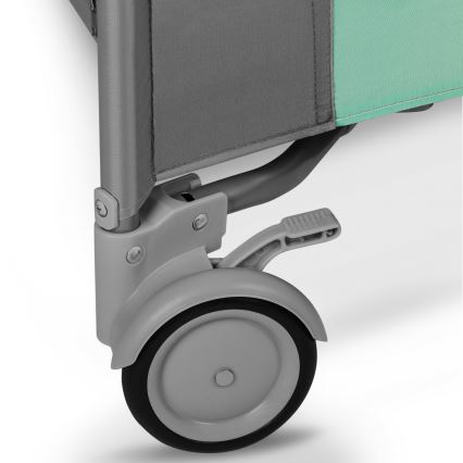 Lionelo - Otroška igralna ograja MILLE sivo-zelena