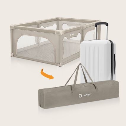 Lionelo - Otroška igralna ograja WILLOW bež