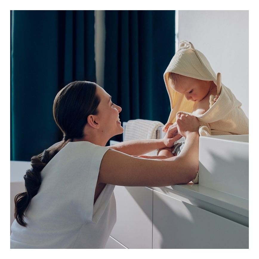 Lionelo - Otroška mušelinska brisača s kapuco Bež cappuccino