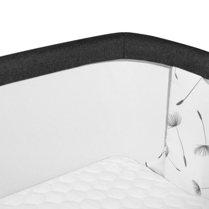 Lionelo - Otroška posteljica 3 v 1 AURORA črna