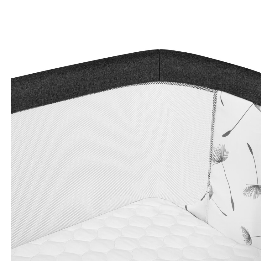 Lionelo - Otroška posteljica 3 v 1 AURORA črna