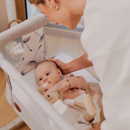 Lionelo - Otroška posteljica 3 v 1 AURORA siva