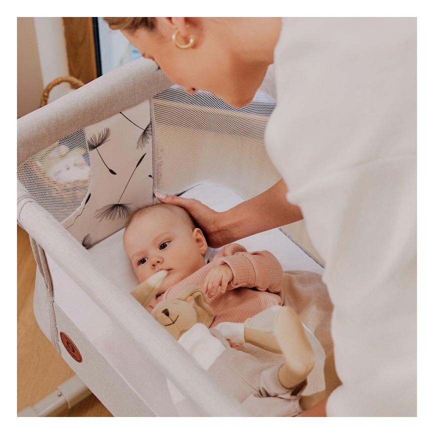 Lionelo - Otroška posteljica 3 v 1 AURORA siva