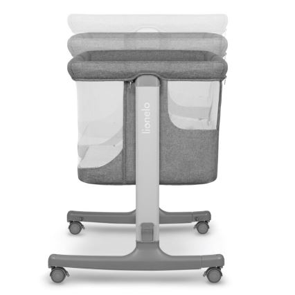 Lionelo - Otroška posteljica 3 v 1 AURORA temno siva