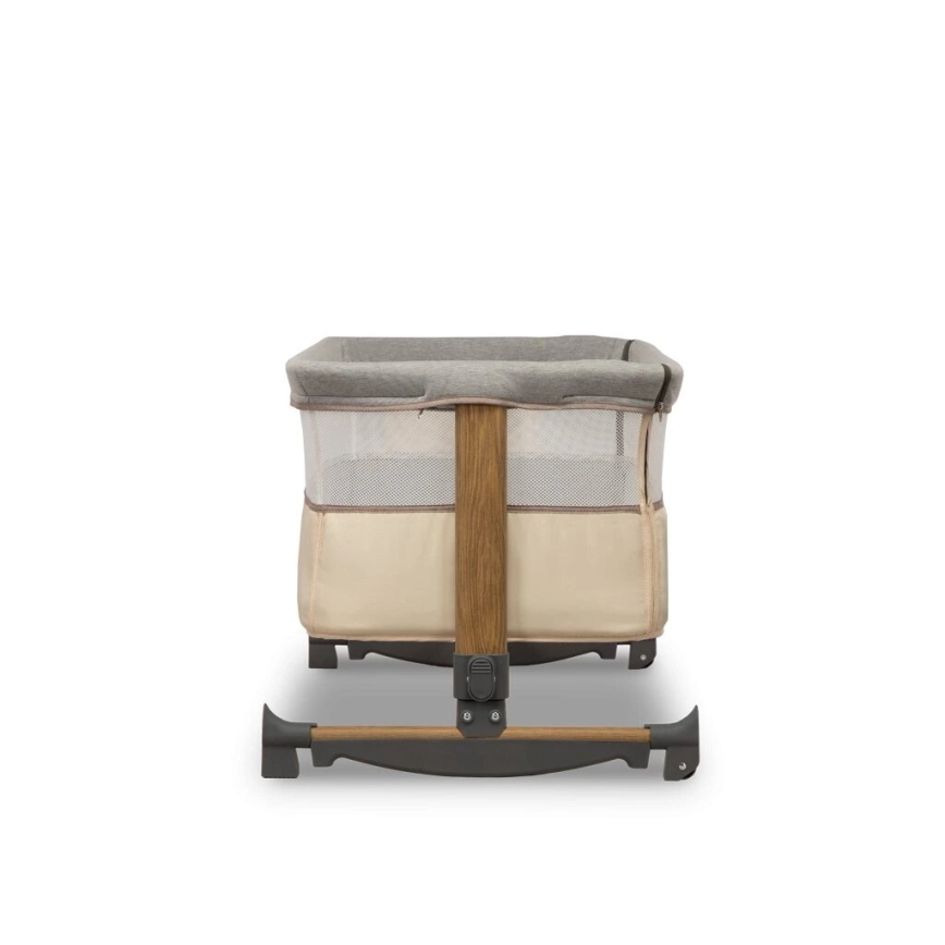 Lionelo - Otroška posteljica 3 v 1 LEONIE siva/bežna