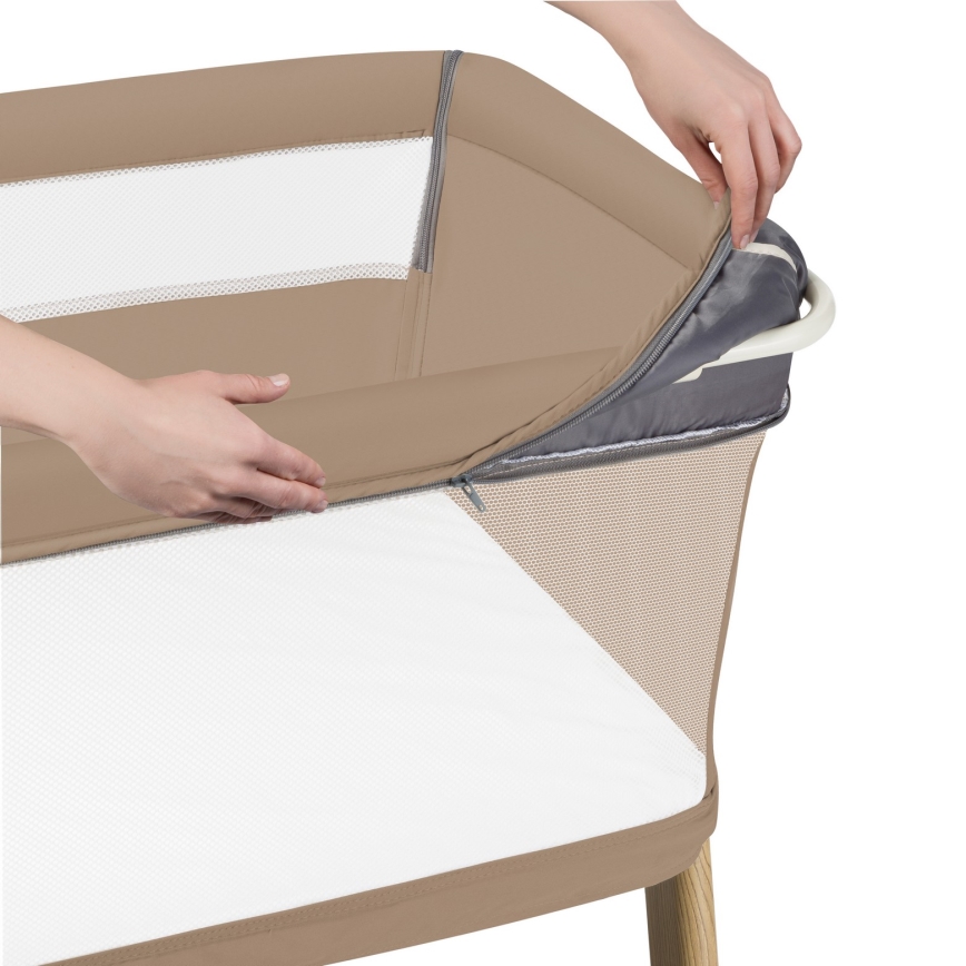 Lionelo - Otroška posteljica 5 v 1 THOMI PLUS Bež karamel