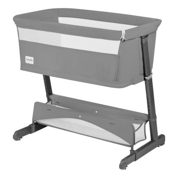 Lionelo - Otroška posteljica 5 v 1 THOMI PLUS Grey Concrete