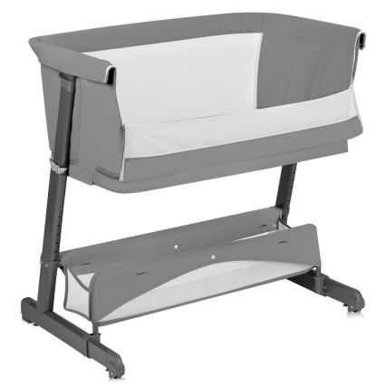 Lionelo - Otroška posteljica 5 v 1 THOMI PLUS Grey Concrete