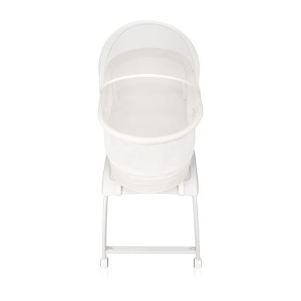 Lionelo - Otroška posteljica s tehtnico CORAL White
