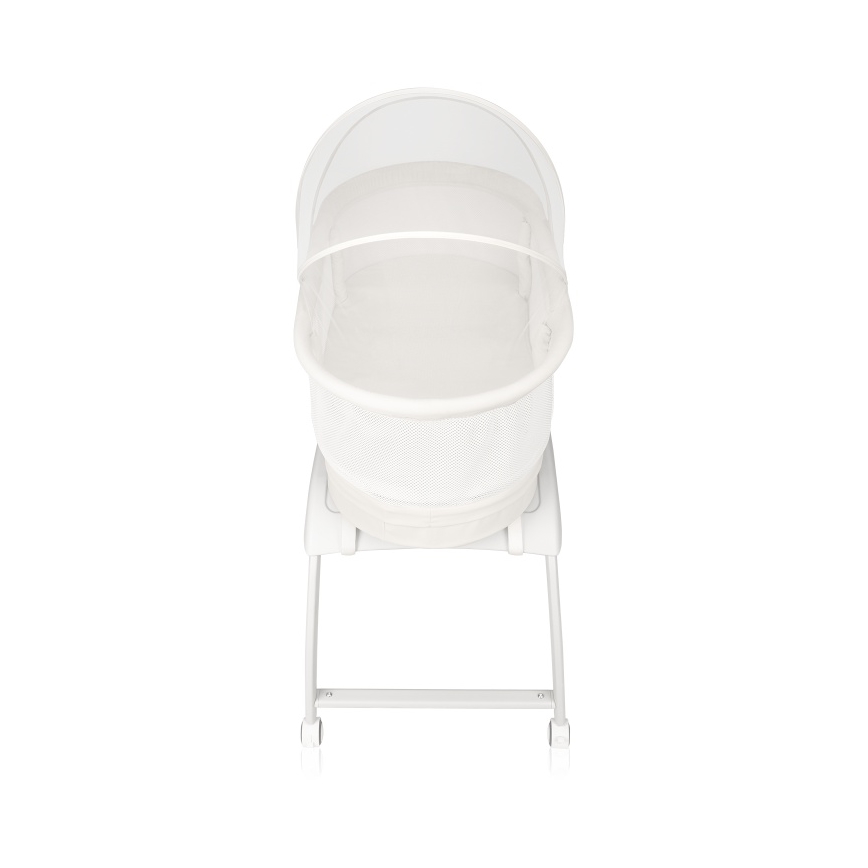 Lionelo - Otroška posteljica s tehtnico CORAL White