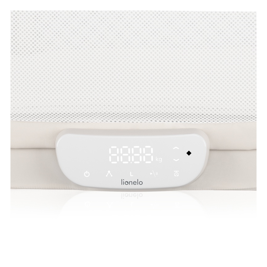 Lionelo - Otroška posteljica s tehtnico CORAL White