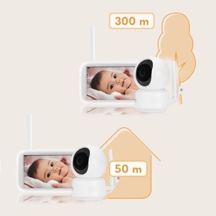 Lionelo - Otroška varuška z monitorjem BABYLINE 9.1 5V 3600 mAh