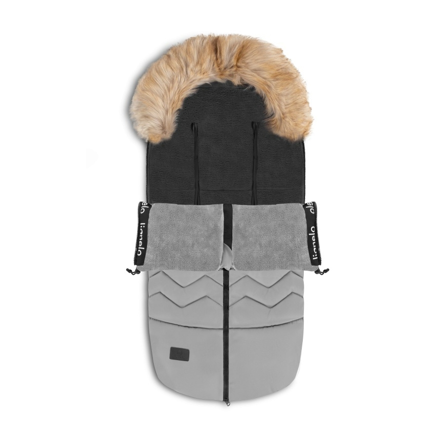 Lionelo - Otroška vreča za voziček FRODE Grey Dove