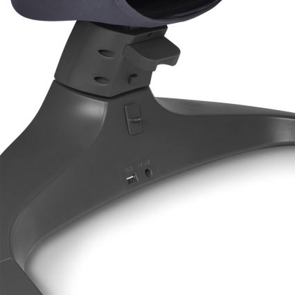 Lionelo - Otroška zibka z melodijo RALF 4xAA siva-bela + daljinski upravljalnik