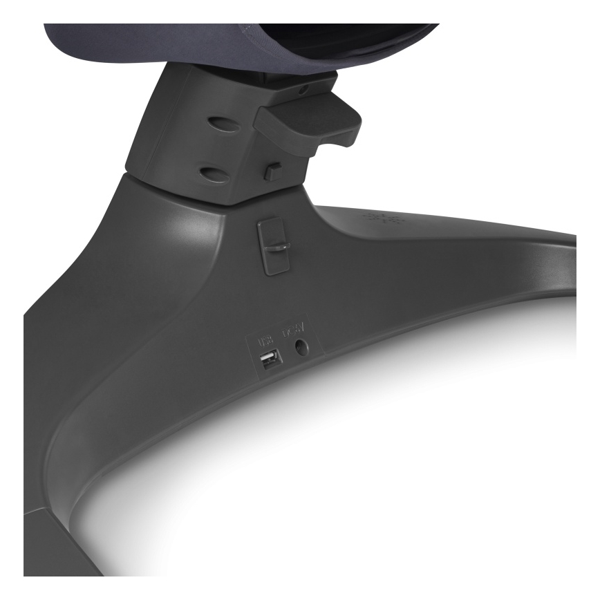 Lionelo - Otroška zibka z melodijo RALF 4xAA siva-bela + daljinski upravljalnik