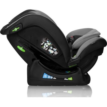 Lionelo - Otroški avtosedež AART i-Size 40-150 cm črna/siva