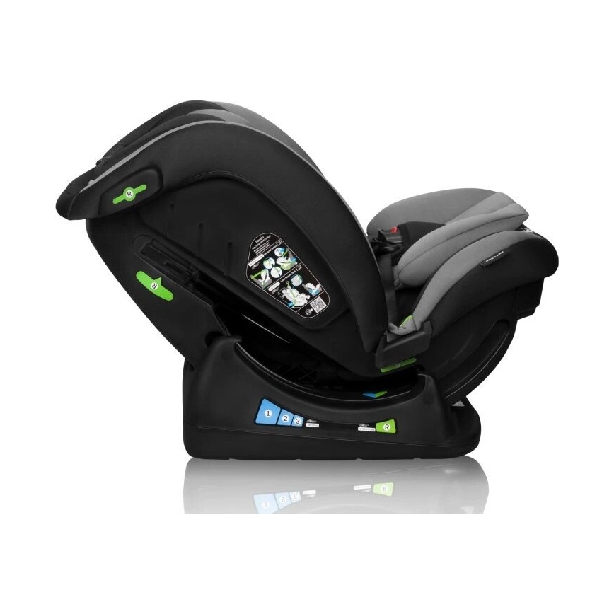 Lionelo - Otroški avtosedež AART i-Size 40-150 cm črna/siva