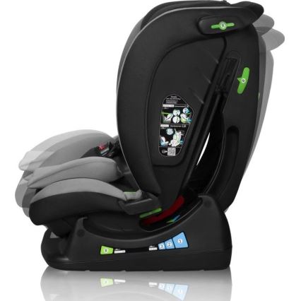 Lionelo - Otroški avtosedež AART i-Size 40-150 cm črna/siva