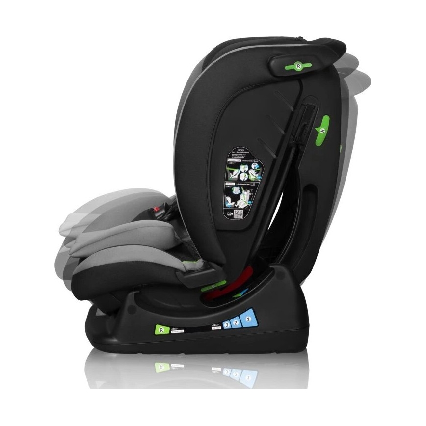 Lionelo - Otroški avtosedež AART i-Size 40-150 cm črna/siva