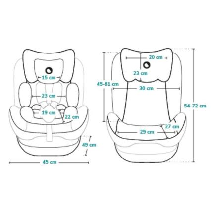 Lionelo - Otroški avtosedež AART i-Size 40-150 cm črna/siva